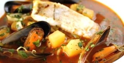 Fish soup with gurnard